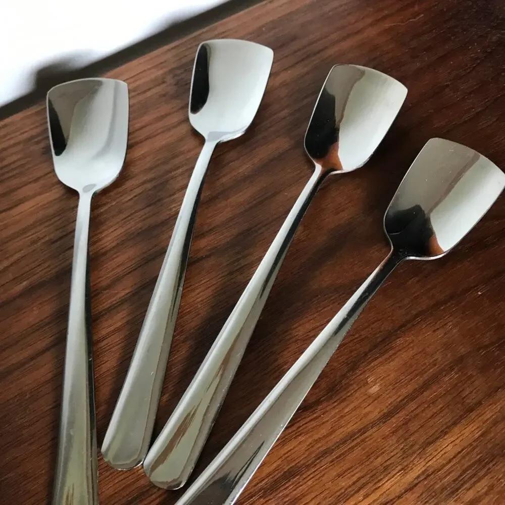 ENDURANCE set of 4 Stainless Steel Ice Cream Spades or Condiment/Sugar Spoons
